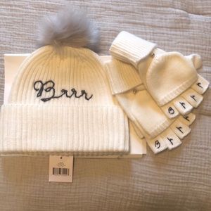 Brand New Kate Spade Hat and Gloves Set